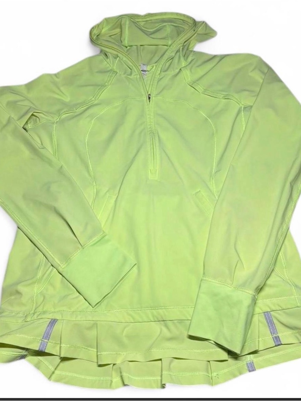 lululemon athletica Women's Lime Green Hooded Swim Top